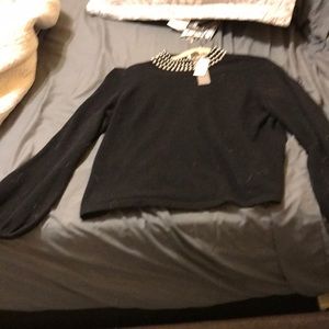 Black cashmere Neiman Marcus sweater